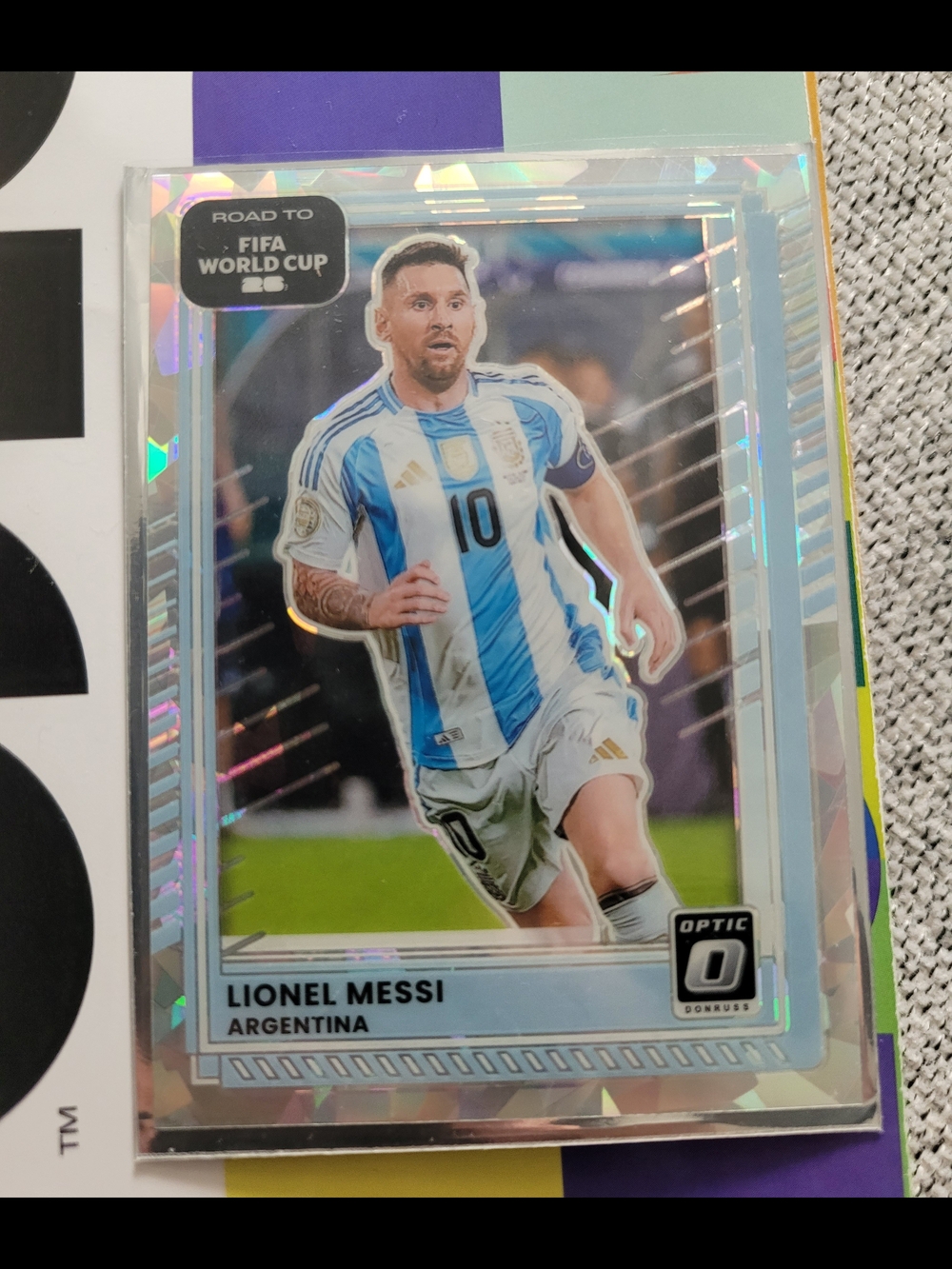 Panini Lionel Messi Argentina Blue White Soccer Card